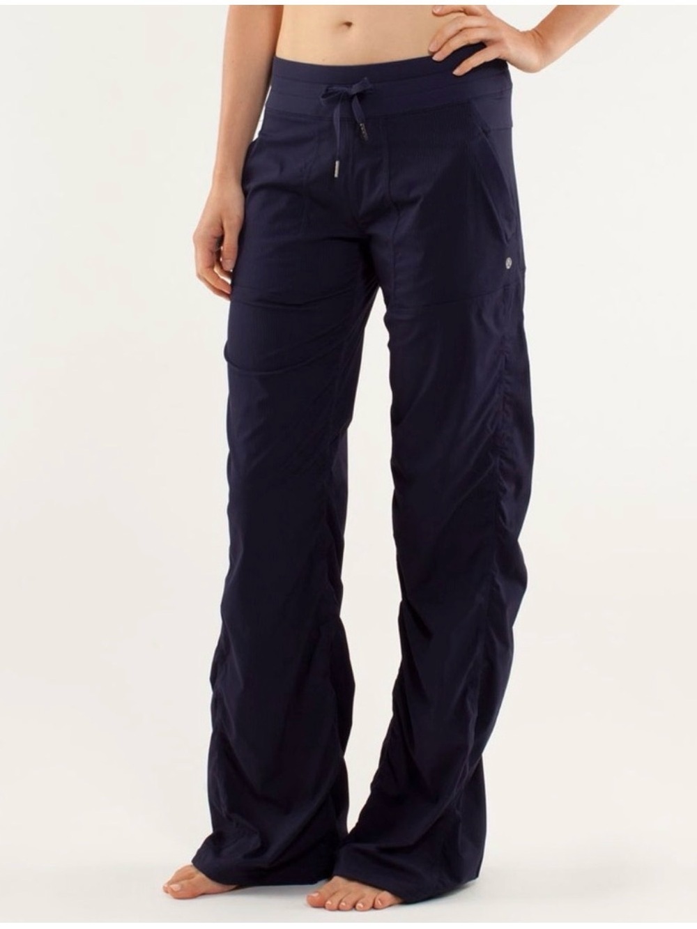 Lululemon Studio Pant II Inkwell Navy No Liner WideLeg Yoga Pants Sz 12/14 Dance
